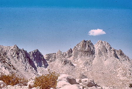Un-named mountain west of Silver Pass - John Muir Wilderness Aug 1959