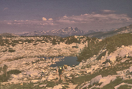 Mt. Ritter and Banner Peak from Silver Pass Trail - John Muir Wilderness 23 Aug 1967