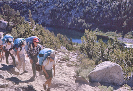 Mack Lake from Rock Creek-Mono Pass Trail - John Muir Wilderness 12 Aug 1962