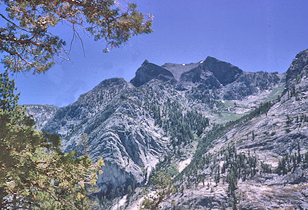 Volcanic Know from high on ridge before trail junction - John Muir Wilderness 13 Aug 1962