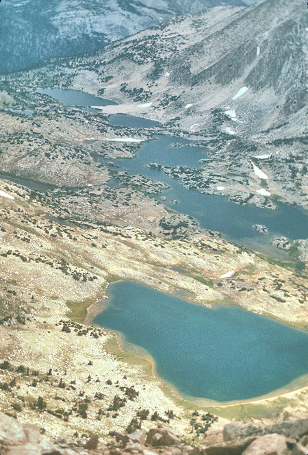 Pioneer Basin lakes from Mt. Stanford