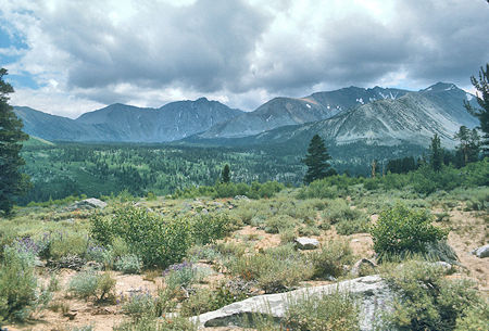 Wheeler Crest area - Mt. Morgan on far right - Rock Creek