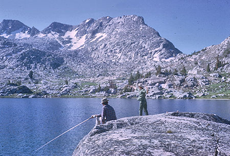 Fishing at Marie Lake - John Muir Wilderness 15 Aug 1962