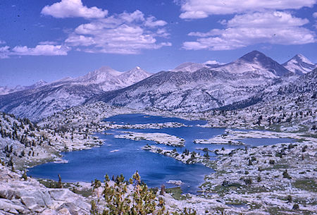 Marie Lake from Selden Pass - John Muir Wilderness 15 Aug 1962