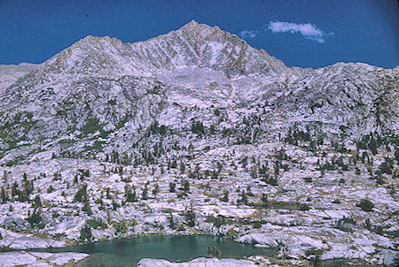 Seven Gables from above Lou Beverly Lake - John Muir Wilderness 20 Aug 1968