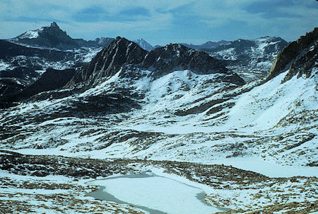 Mt. Humphrey on left from Italy Pass - John Muir Wilderness 12 Jun 1977