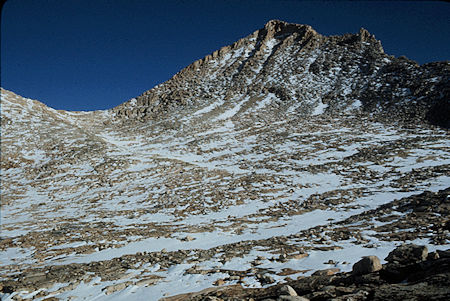 Italy Pass and Mount Julius Ceasar from the east - John Muir Wilderness 12 Jun 1977