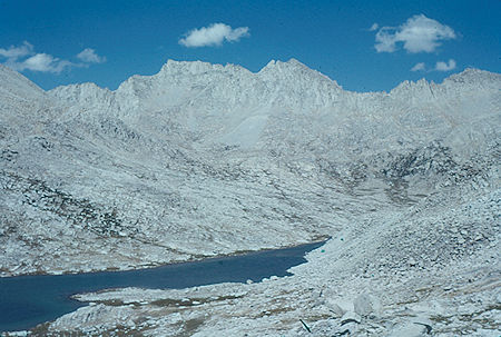 Lake Italy from west side of Italy Pass - John Muir Wilderness Aug 1959