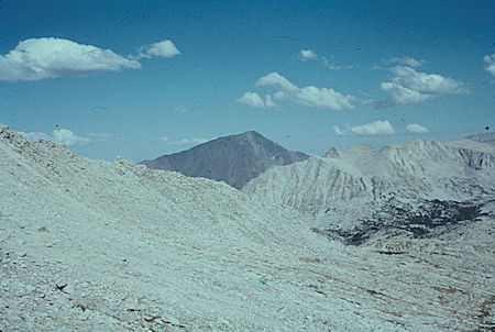 Looking east from Italy Pass - John Muir Wilderness Aug 1959