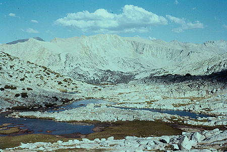 View across Granite Park toward Pine Creek - John Muir Wilderness Aug 1959