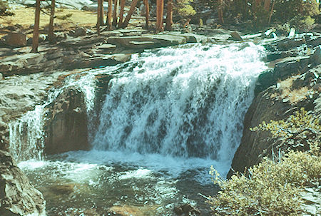 Waterfall on Evolution Creek - Kings Canyon National Park 16 Aug 1960