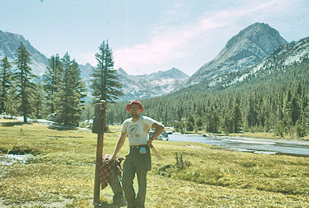 Don Deck at McClure Meadow, The Hermit - Kings Canyon National Park 16 Aug 1960