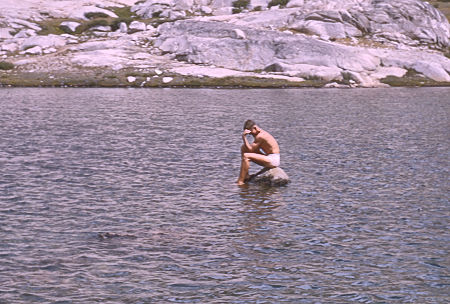 'The Thinker' (Steve Henderson) Evolution Lake - Kings Canyon National Park 24 Aug 1964
