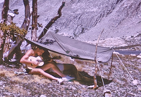 Camp at Evolution Lake - Kings Canyon National Park 24 Aug 1964 - Bob Brooks Photo