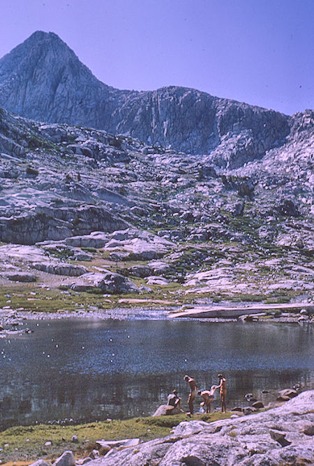 Mt. Spencer from Evolution Lake - Kings Canyon National Park 24 Aug 1964