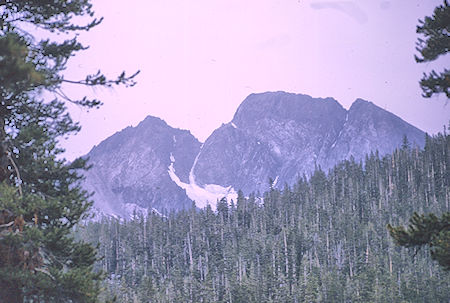 Mt. McGee from Evolution Valley - Kings Canyon National Park 31 Aug 1968