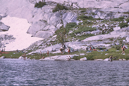Camp at  Evolution Lake - Kings Canyon National Park 18 Aug 1969