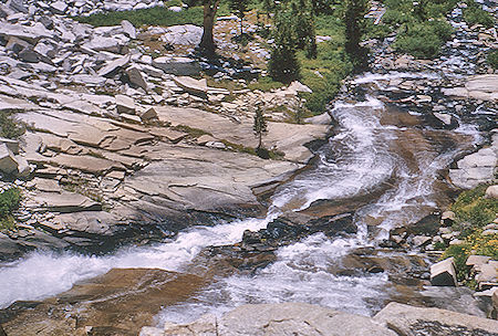 LeConte Canyon cascades - Kings Canyon National Park 27 Aug 1964