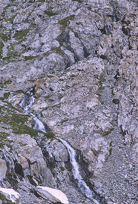 Falls entering LeConte Canyon - Kings Canyon National Park 21 Aug 1969