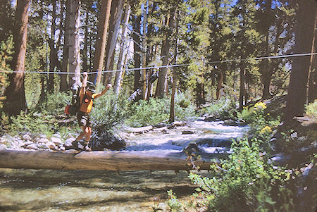 Crossing Palisade Creek - Kings Canyon National Park - 26 Aug 1969