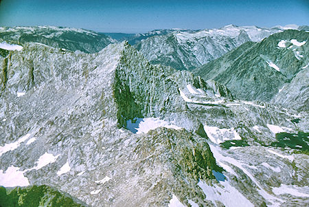 View southwest from Observation Peak - Kings Canyon National Prk 27 Aug 1969