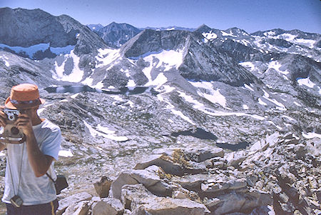 Dumbbell Lakes and Pass south of Observation Peak - Kings Canyon National Park 27 Aug 1969
