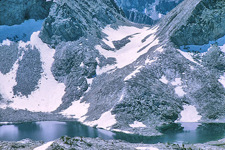 Dumbbell Lakes and Pass from Observation Peak - Kings Canyon National Park 27 Aug 1969