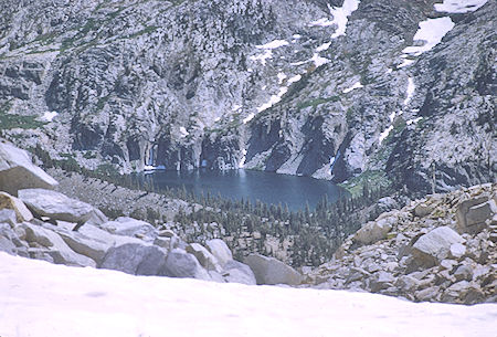 Marion Lake from Dumbbell Pass - Kings Canyon National Park 27 Aug 1969