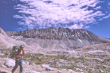 Sierra Crest east from Upper Basin - Kings Canyon National Park 21 Aug 1963