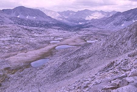 Upper Basin from Mather Pass - Kings Canyon National Park 25 Aug 1970