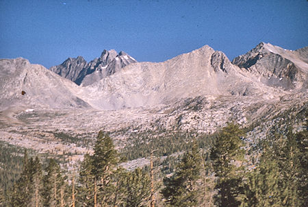 Mather Pass and Palisades from near Bench Lake - Kings Canyon National Park 24 Aug 1975