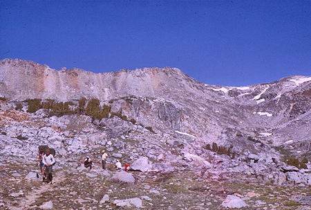 Descending from Pinchot Pass - Kings Canyon National Park 22 Aug 1963