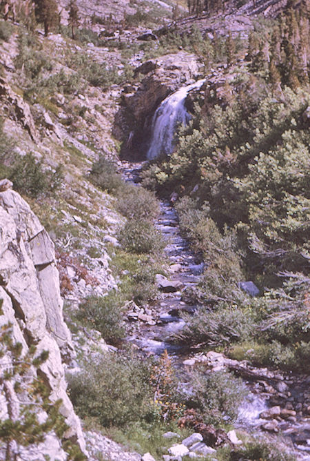 Waterfall on Woods Creek - Kings Canyon National Park 28 Aug 1970