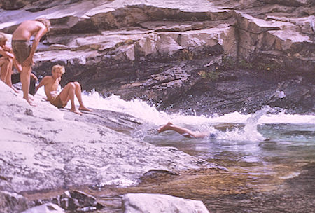 Swimming hole in Woods Creek - Kings Canyon National Park 28 Aug 1970