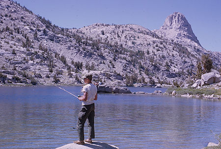 Fishing at Rae Lake, Fin Dome - Kings Canyon National Park 23 Aug 1963