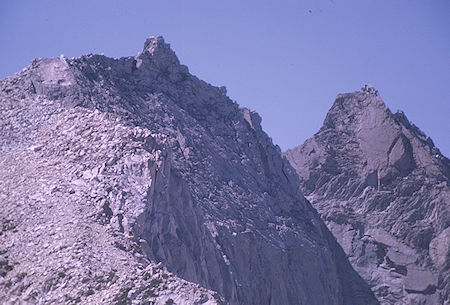 Mount Cotter and North Peak from Fin Dome - Kings Canyon National Park 31 Aug 1970