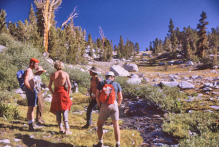 Water stop on way to climb Mount Cotter - Kings Canyon National Park 01 Sep 1970