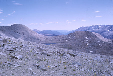 Lake South America and Kern Canyon from Harrison Pass - Kings Canyon National Park 29 Aug 1963
