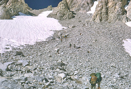 Approaching Shepherd Pass - John Muir Wilderness 18 Aug 1965