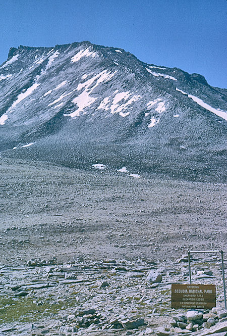 Mt. Tyndall from Shepherd Pass - John Muir Wilderness/Sequois National Park 18 Aug 1965