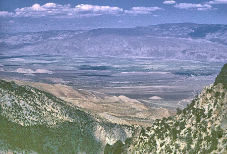 Owens Valley from Shepherd Pass trail - John Muir Wilderness 27 Aug 1967