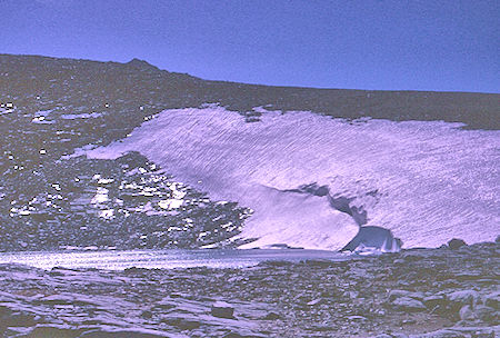 Lake at the top of Shepherd Pass - John Muir Wilderness 28 Aug 1967