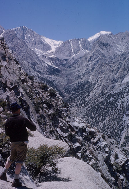 George Creek - Mt. Barnard(left), Trojan Peak (right) - May 1964