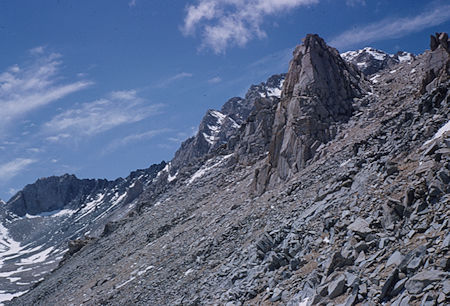 Mt. Williamson from 13,000' on the climbing route - May 1964