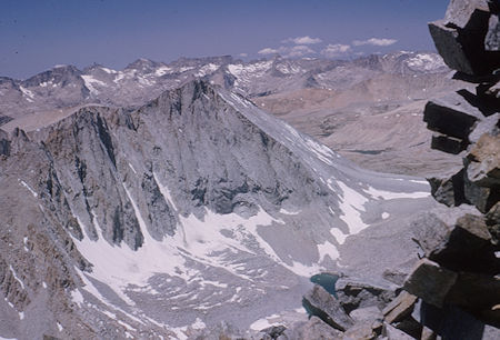 View southwest from top of Mt. Williamson - Jul 1964