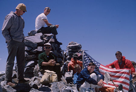 Explorer Post 360 on top of Mt. Williamson - Jul 1965