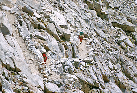 Trail south from Forester Pass - Sequoia National Park 23 Aug 1971