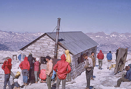 Explorer Post 360 at Smithsonian Hut on top of Mount Whitney - 21 Aug 1965