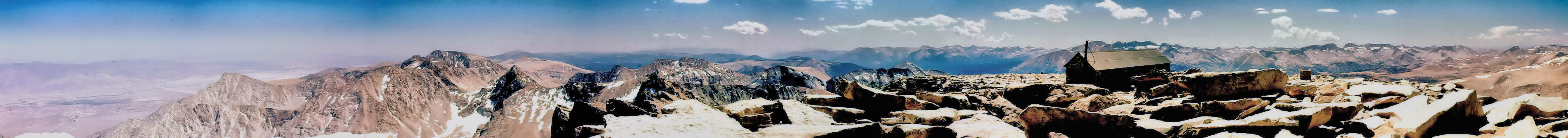 Panoramic view from top of Mount Whitney - 24 Jul 1957