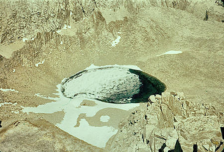 Iceberg Lake below the east face of Mount Whitney - 24 Jul 1957